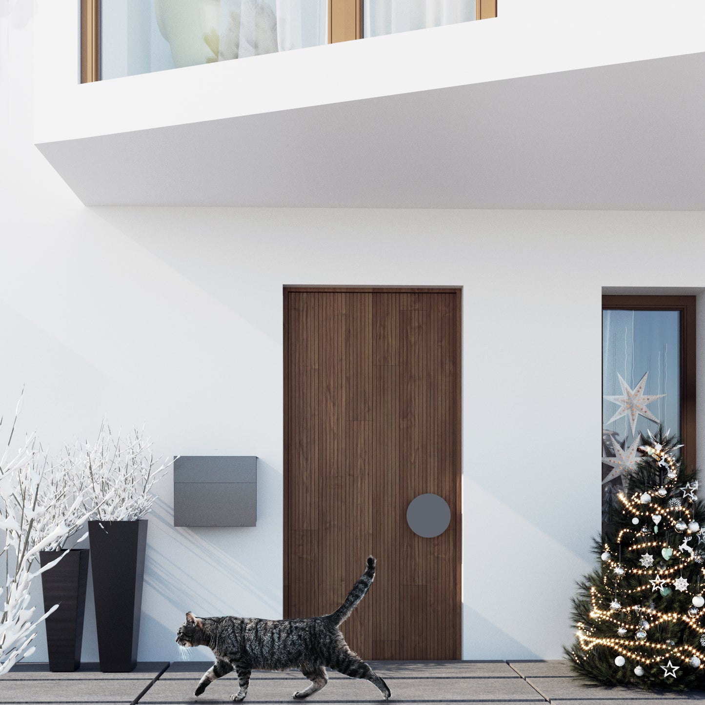 MOLTO by Bravios - Modern wall-mounted anthracite mailbox