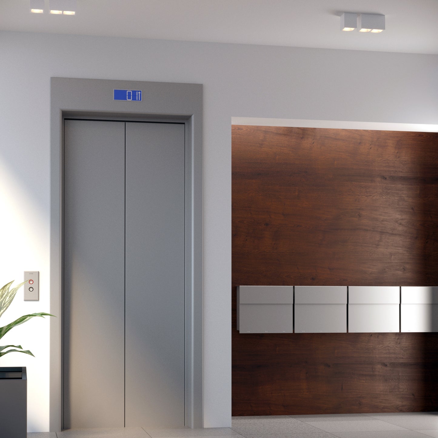 MOLTO by Bravios - Modern wall-mounted anthracite mailbox