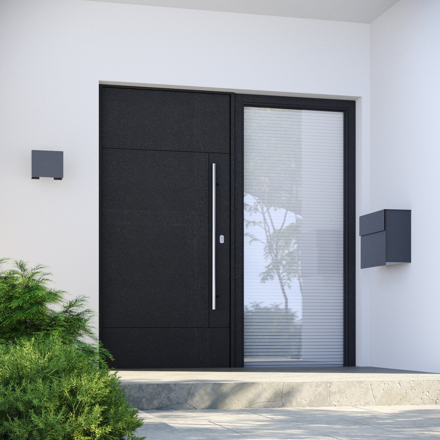 MOLTO by Bravios - Modern wall-mounted anthracite mailbox