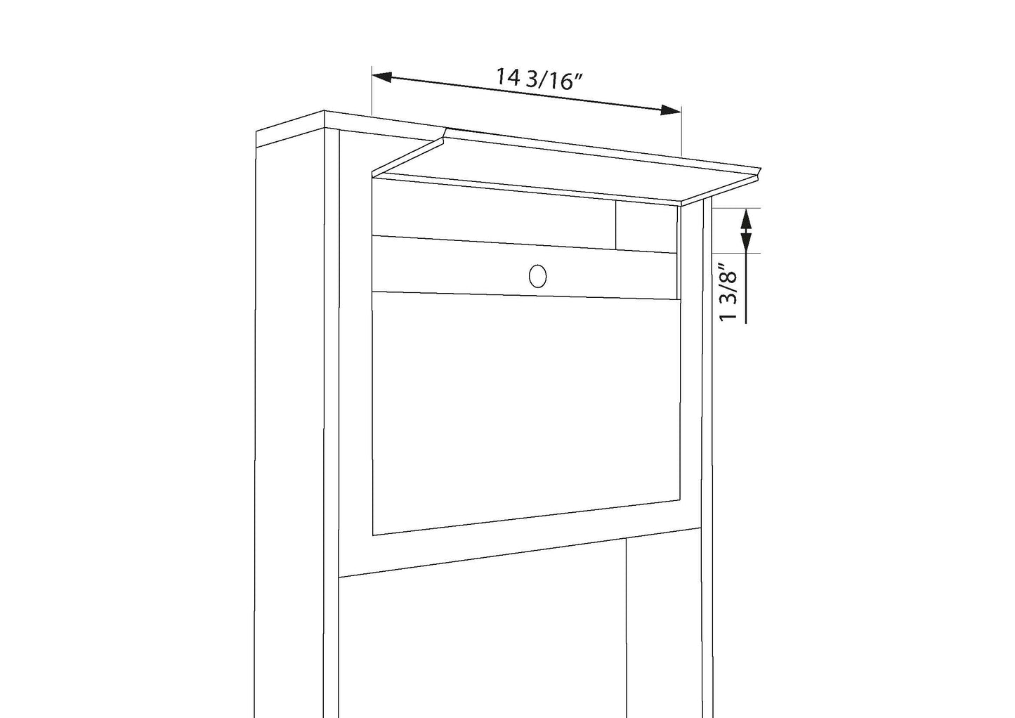 STAND ELEGANCE by Bravios - Modern post-mounted anthracite mailbox