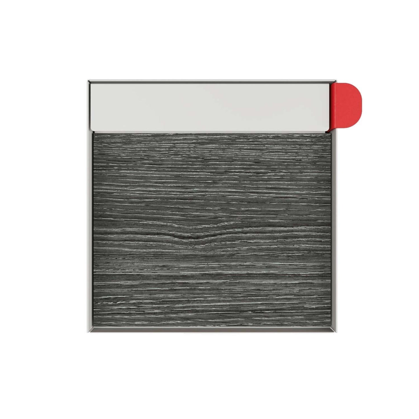 Town Square Mailbox by Bravios - Large Capacity Mailbox (Without Post) - White with Jazz Wood Panel