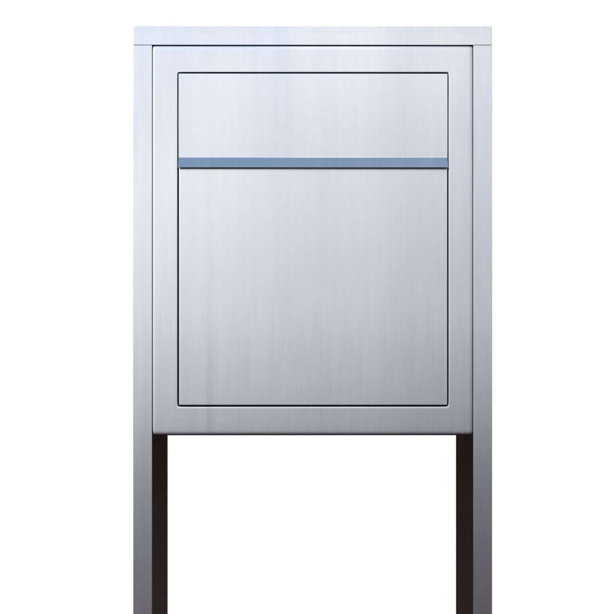 STAND BASE by Bravios - Modern post-mounted stainless steel mailbox
