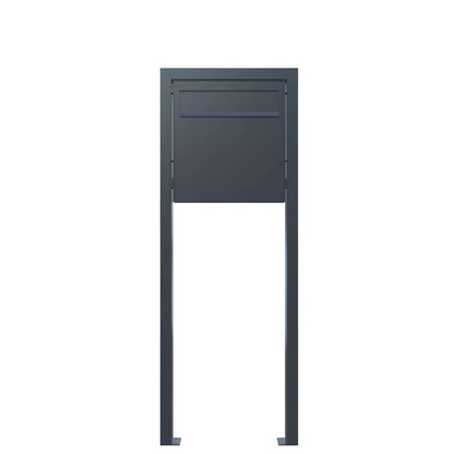 Stand Gate Keeper by Bravios - Modern passthrough black mailbox