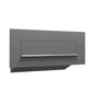 NOVA by Bravios - Modern built-in anthracite mailbox