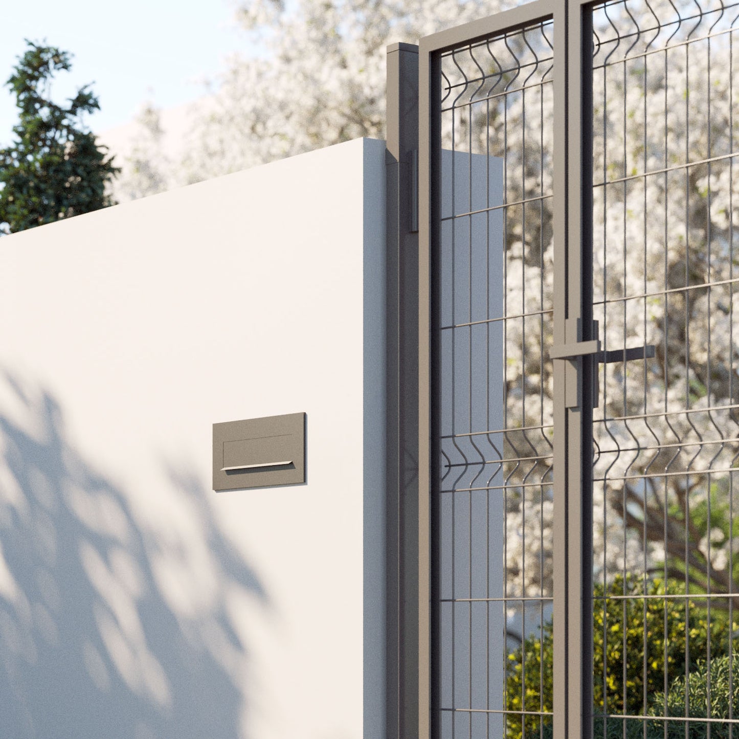 NOVA by Bravios - Modern built-in black mailbox