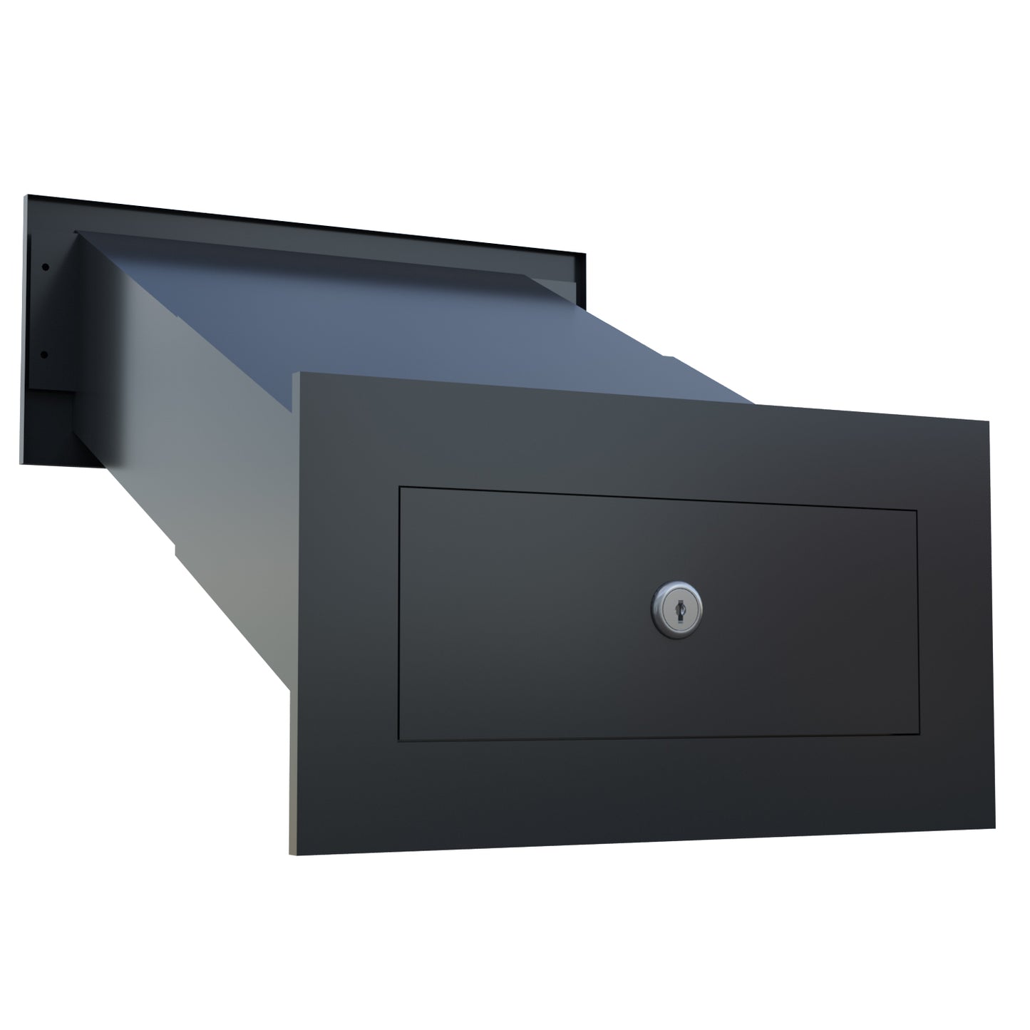 NOVA by Bravios - Modern built-in black mailbox