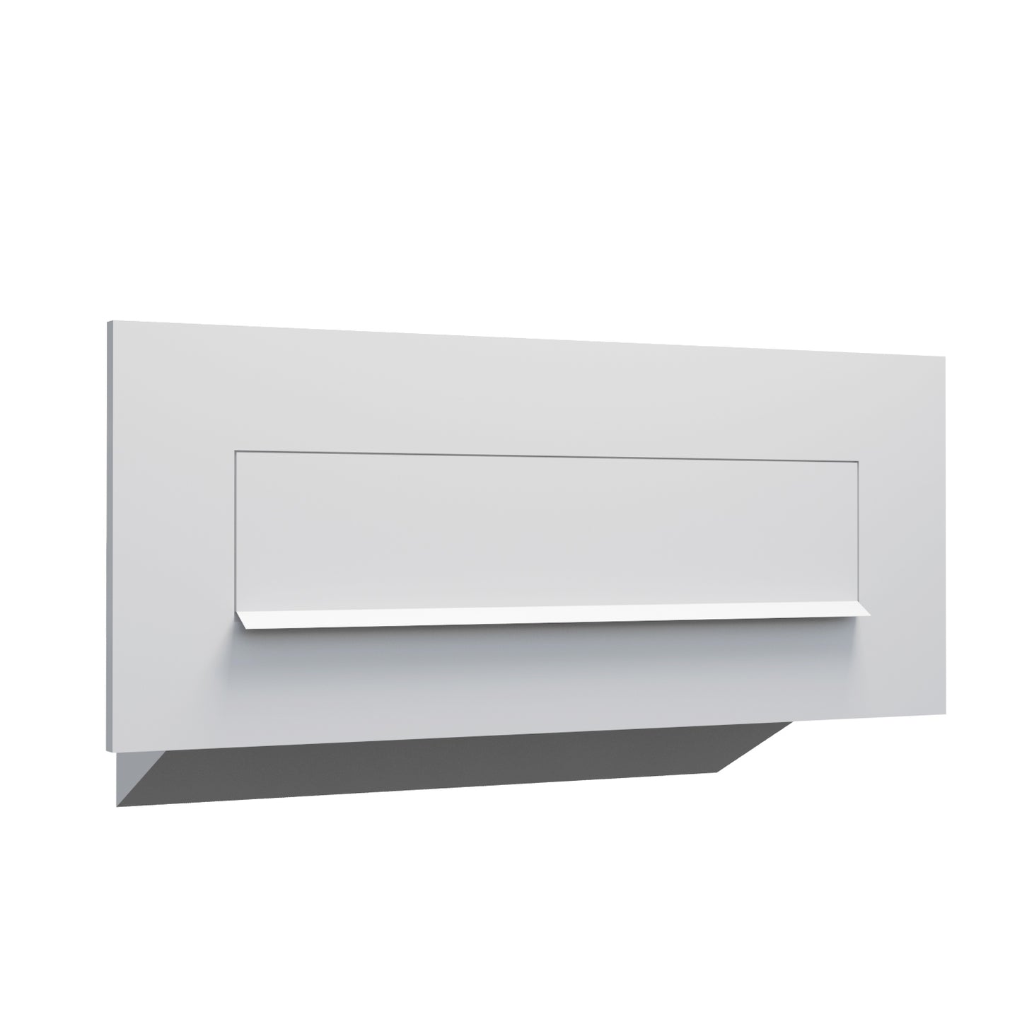 NOVA by Bravios - Modern built-in white mailbox