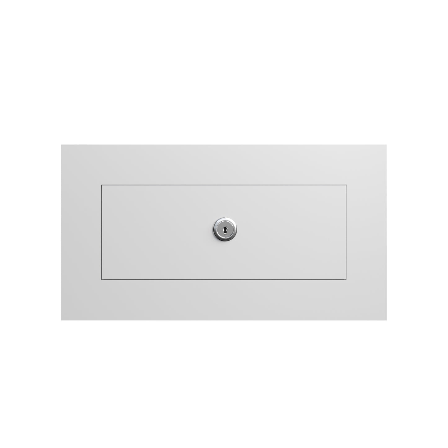 NOVA by Bravios - Modern built-in white mailbox