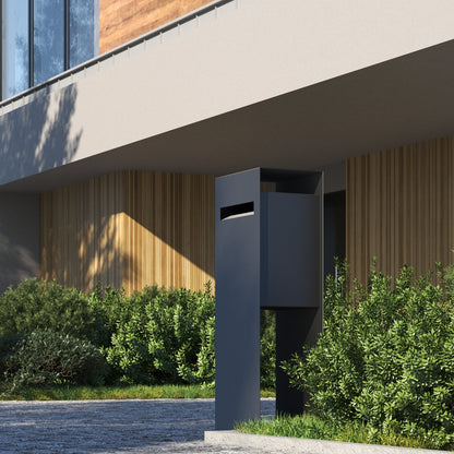 Aleria by Bravios - Standalone black parcel drop box