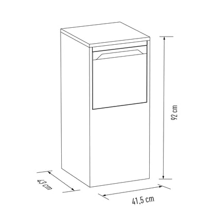 Trivento by Bravios - Standalone black parcel drop box