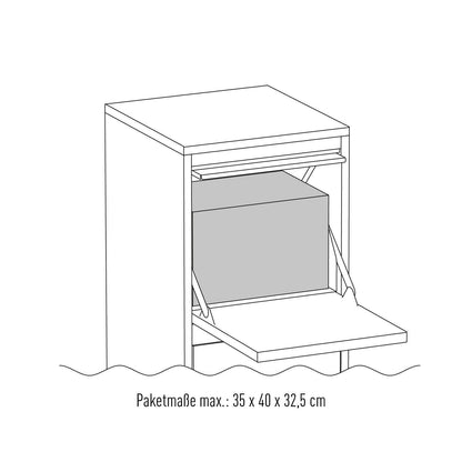 Trivento by Bravios - Standalone black parcel drop box