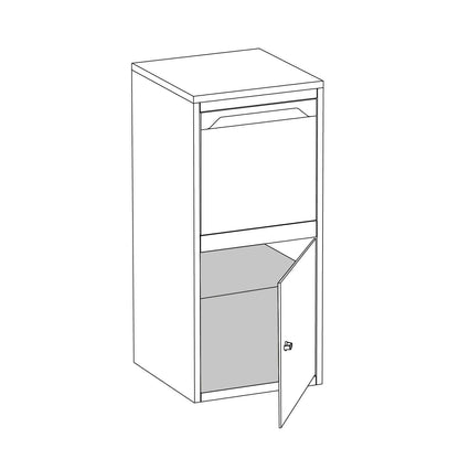 Trivento by Bravios - Standalone black parcel drop box