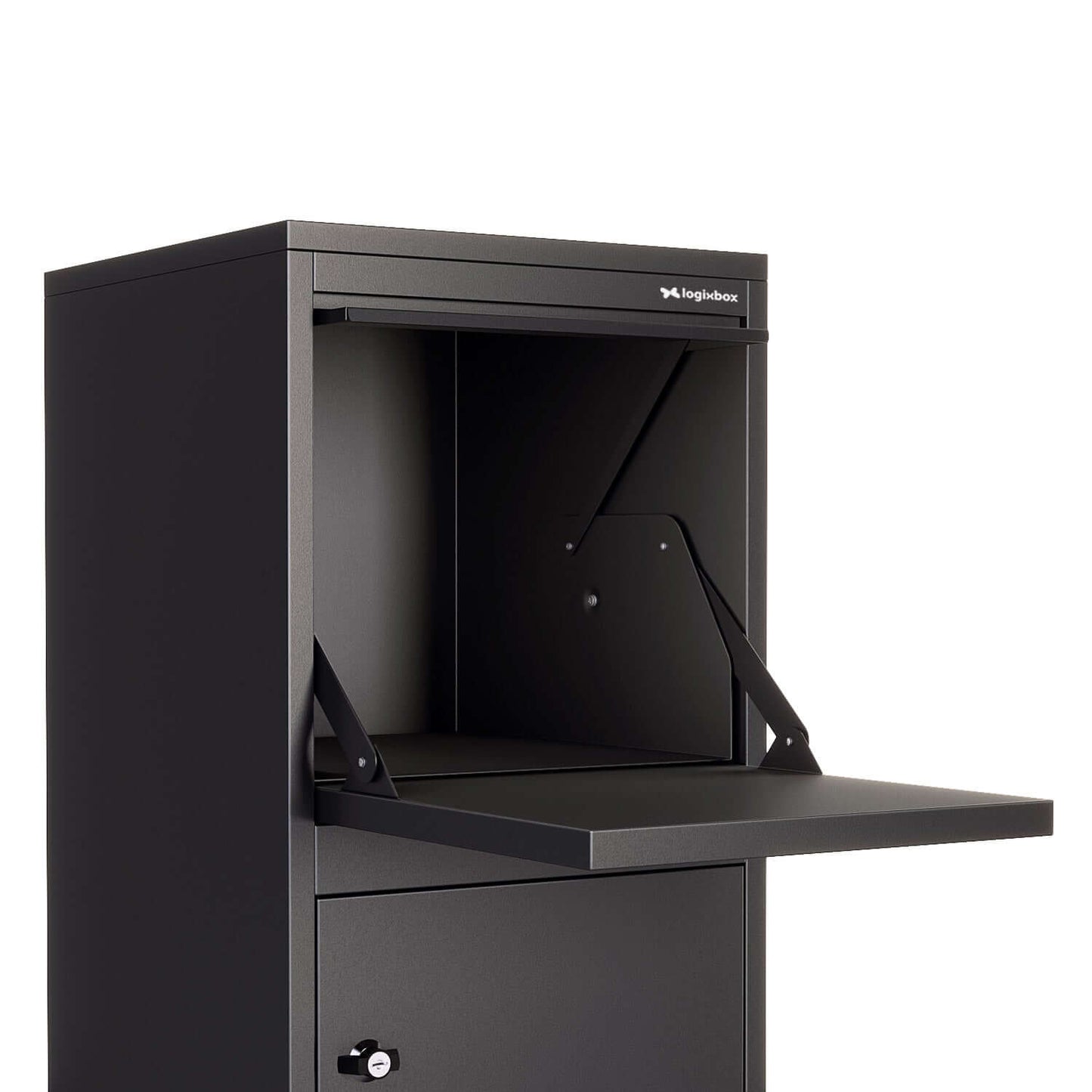 Trivento by Bravios - Standalone black parcel drop box