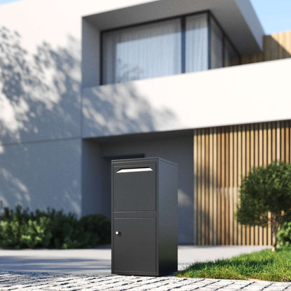 Trivento by Bravios - Standalone black parcel drop box