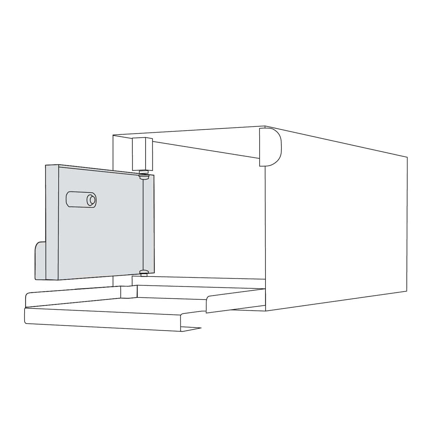 Locking Gate for Bravios Town Square Mailbox