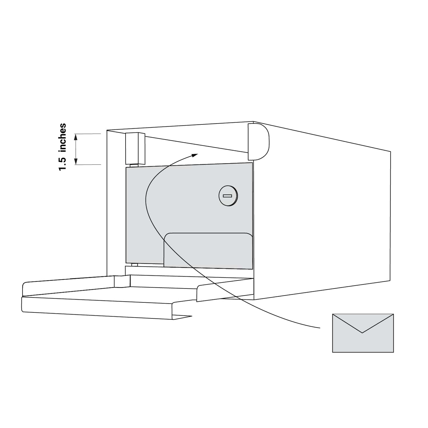 Locking Gate for Bravios Town Square Mailbox