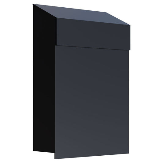 Baby Box by Bravios - Modern wall-mounted black mailbox