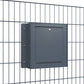 Gate Keeper by Bravios - Modern black mailbox for fence