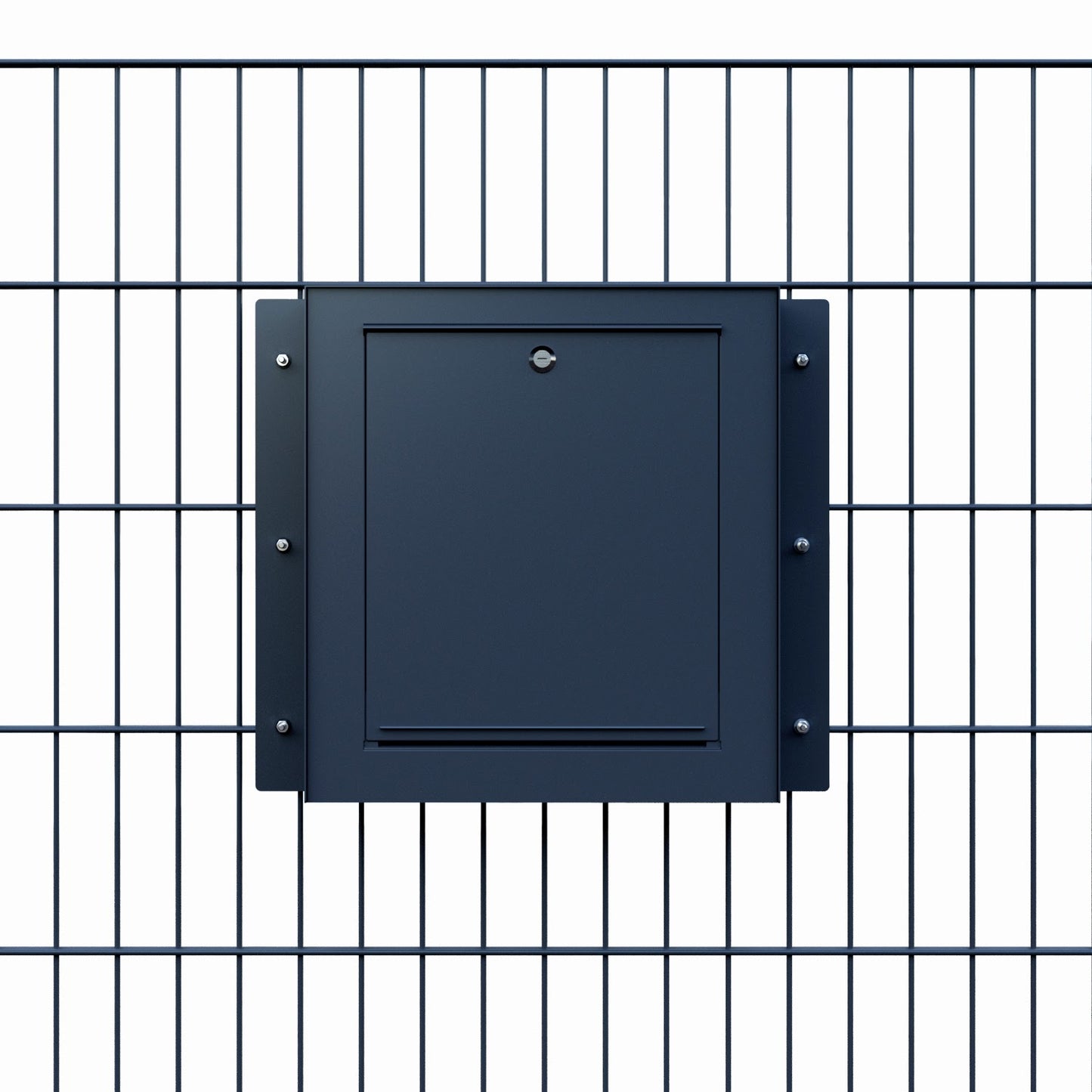 Gate Keeper by Bravios - Modern black mailbox for fences and walls