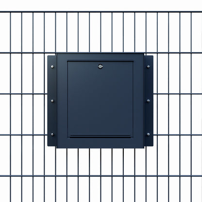 Gate Keeper by Bravios - Modern black mailbox for fences and walls