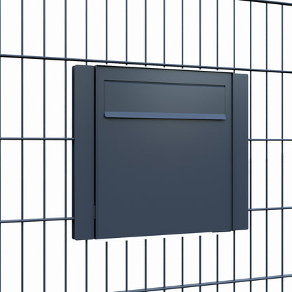 Gate Keeper by Bravios - Modern black mailbox for fences and walls