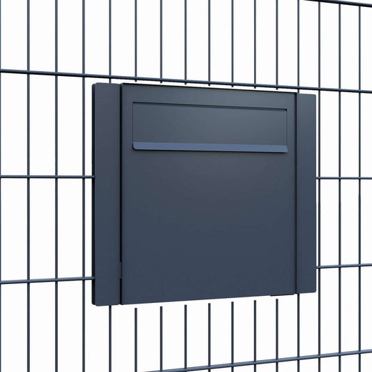 Gate Keeper by Bravios - Modern black mailbox for fences and walls