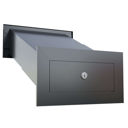 NOVA by Bravios - Modern built-in anthracite mailbox