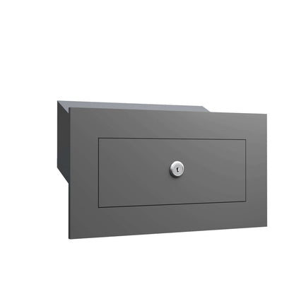 NOVA by Bravios - Modern built-in anthracite mailbox