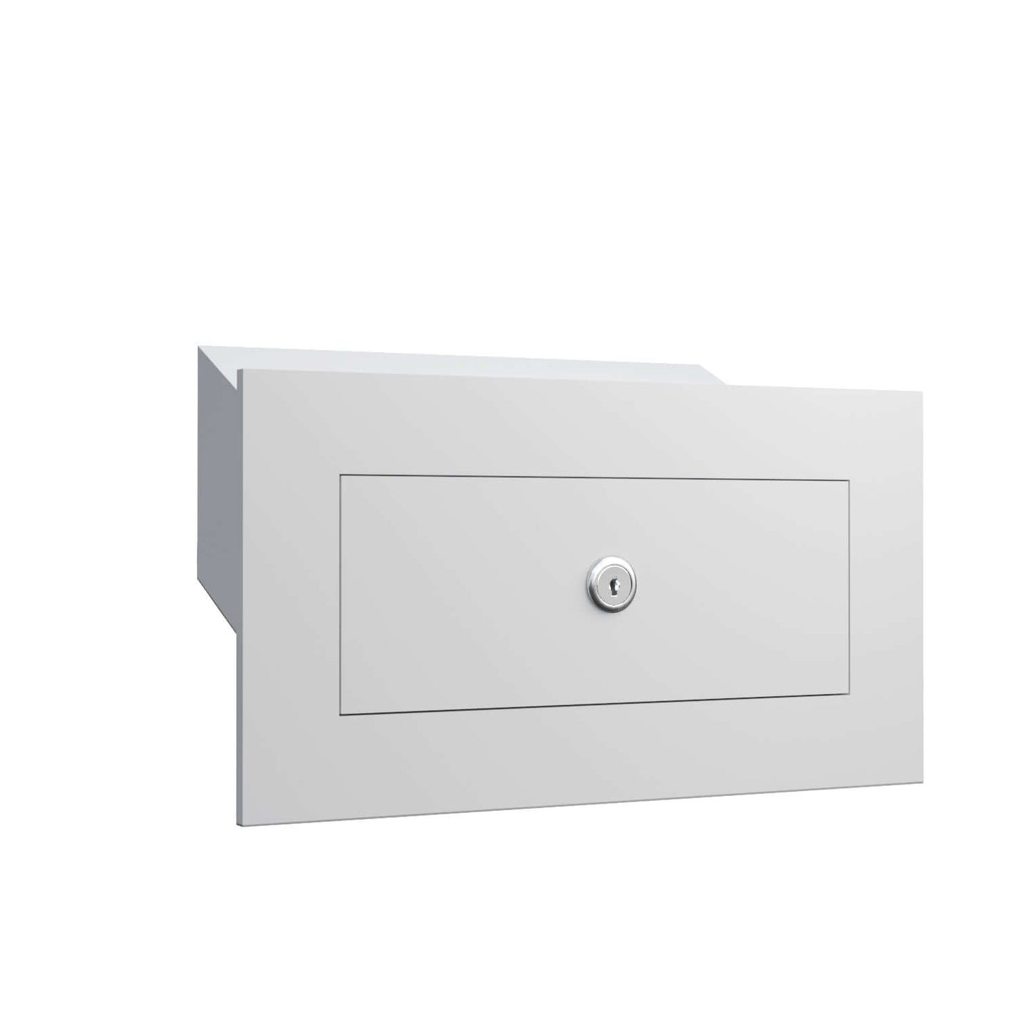 NOVA by Bravios - Modern built-in white mailbox
