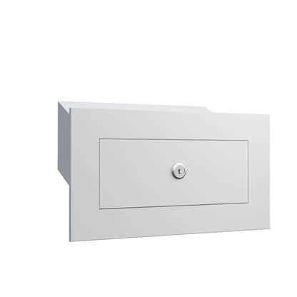 NOVA by Bravios - Modern built-in white mailbox