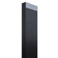 THE BOX by Bravios - Modern stand-alone black mailbox with stainless steel flap