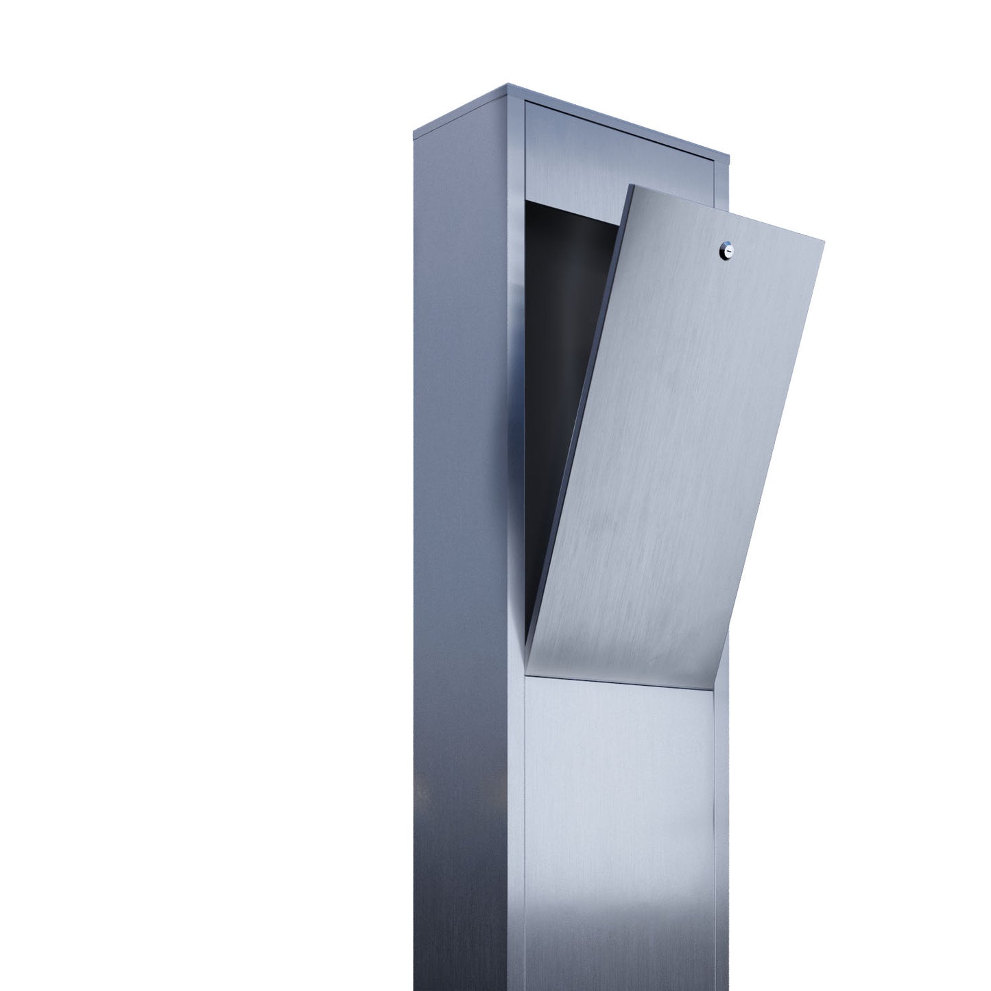 TORRENT by Bravios - Modern stand-alone stainless steel mailbox