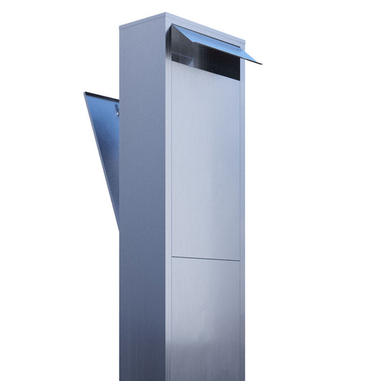 TORRENT by Bravios - Modern stand-alone stainless steel mailbox