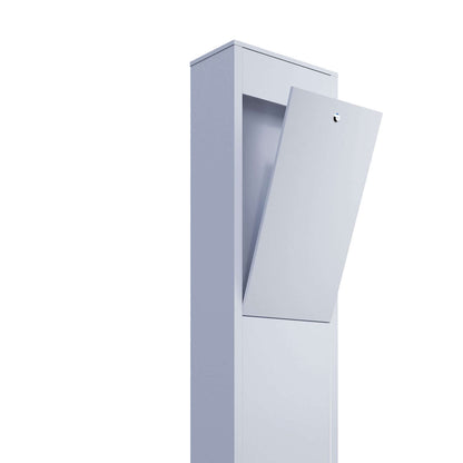 TORRENT by Bravios - Modern stand-alone white mailbox
