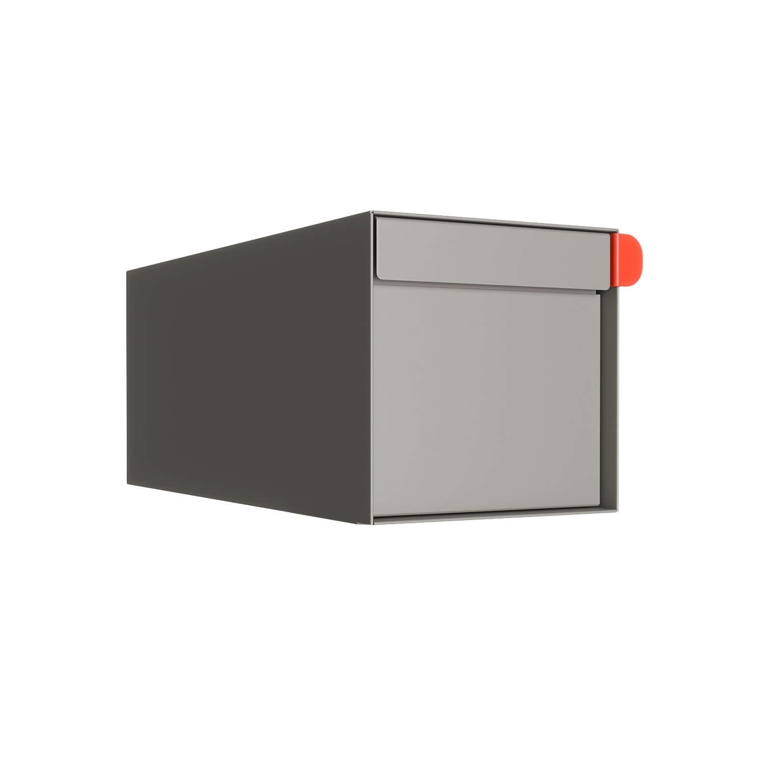 Residential mailbox TOWN SQUARE in Gray, modern curbside mailbox with contemporary design.