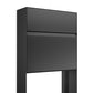 STAND VALENCIA by Bravios - Modern post-mounted black mailbox