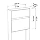 STAND VALENCIA by Bravios - Modern post-mounted black mailbox
