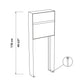 STAND VALENCIA by Bravios - Modern post-mounted black mailbox