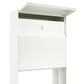 STAND VALENCIA by Bravios - Modern post-mounted white mailbox
