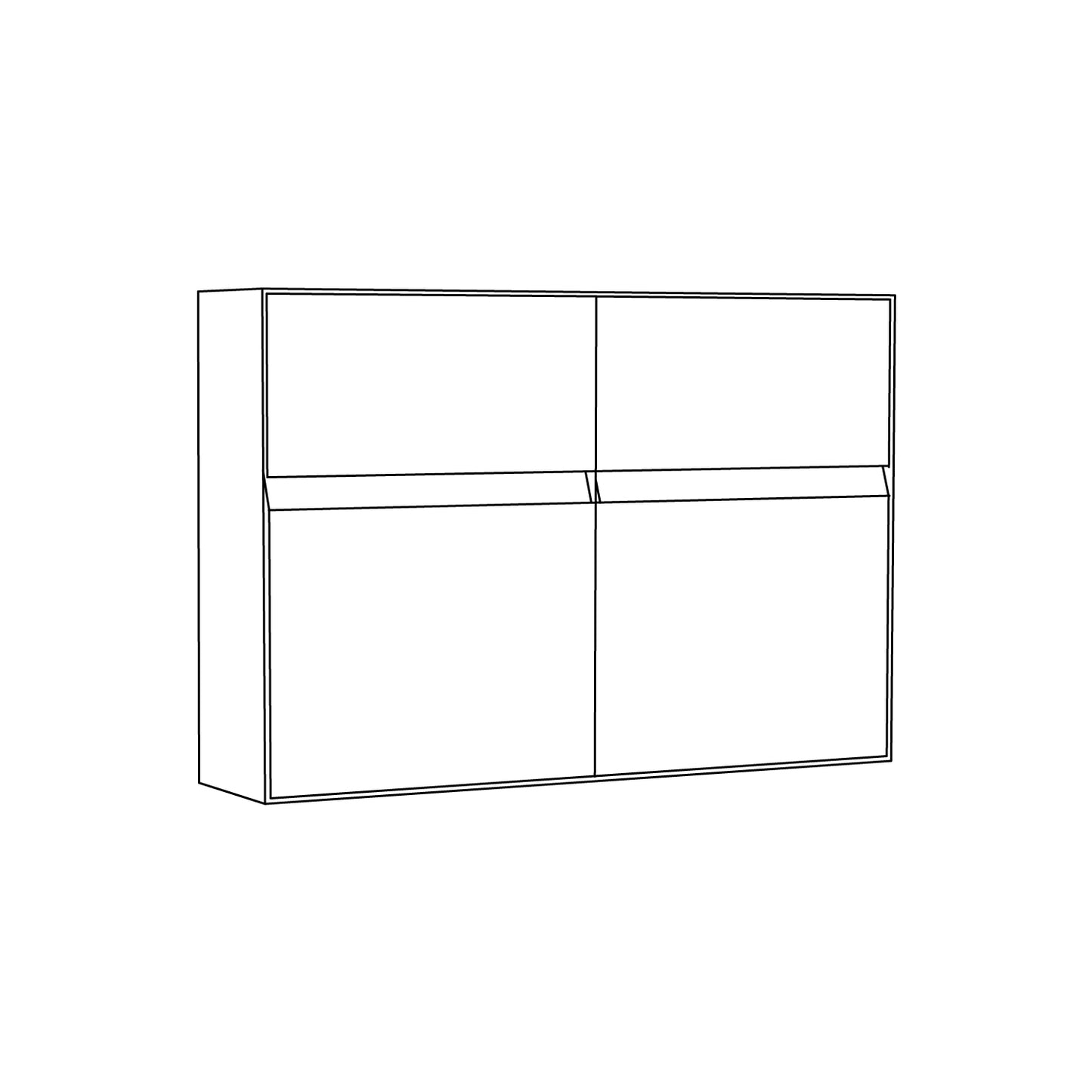 Valencia by Bravios - Modern wall-mounted white mailbox