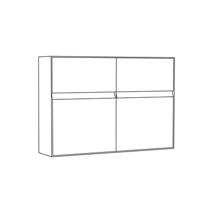 Valencia by Bravios - Modern wall-mounted anthracite mailbox