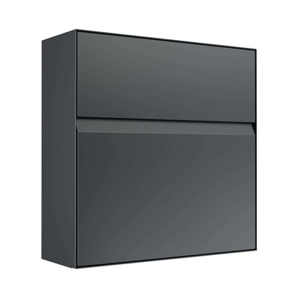 Valencia by Bravios - Modern wall-mounted anthracite mailbox