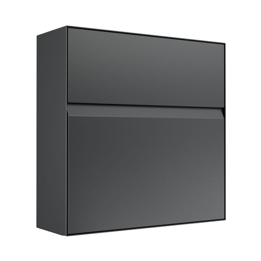 Valencia by Bravios - Modern wall-mounted anthracite mailbox
