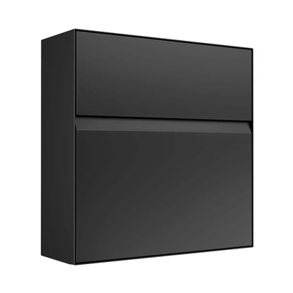 Valencia by Bravios - Modern wall-mounted black mailbox