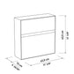 Valencia by Bravios - Modern wall-mounted white mailbox