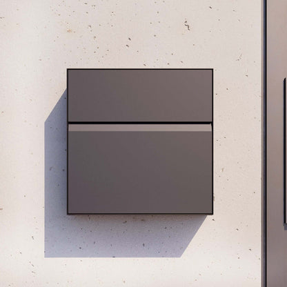 Valencia by Bravios - Modern wall-mounted black mailbox