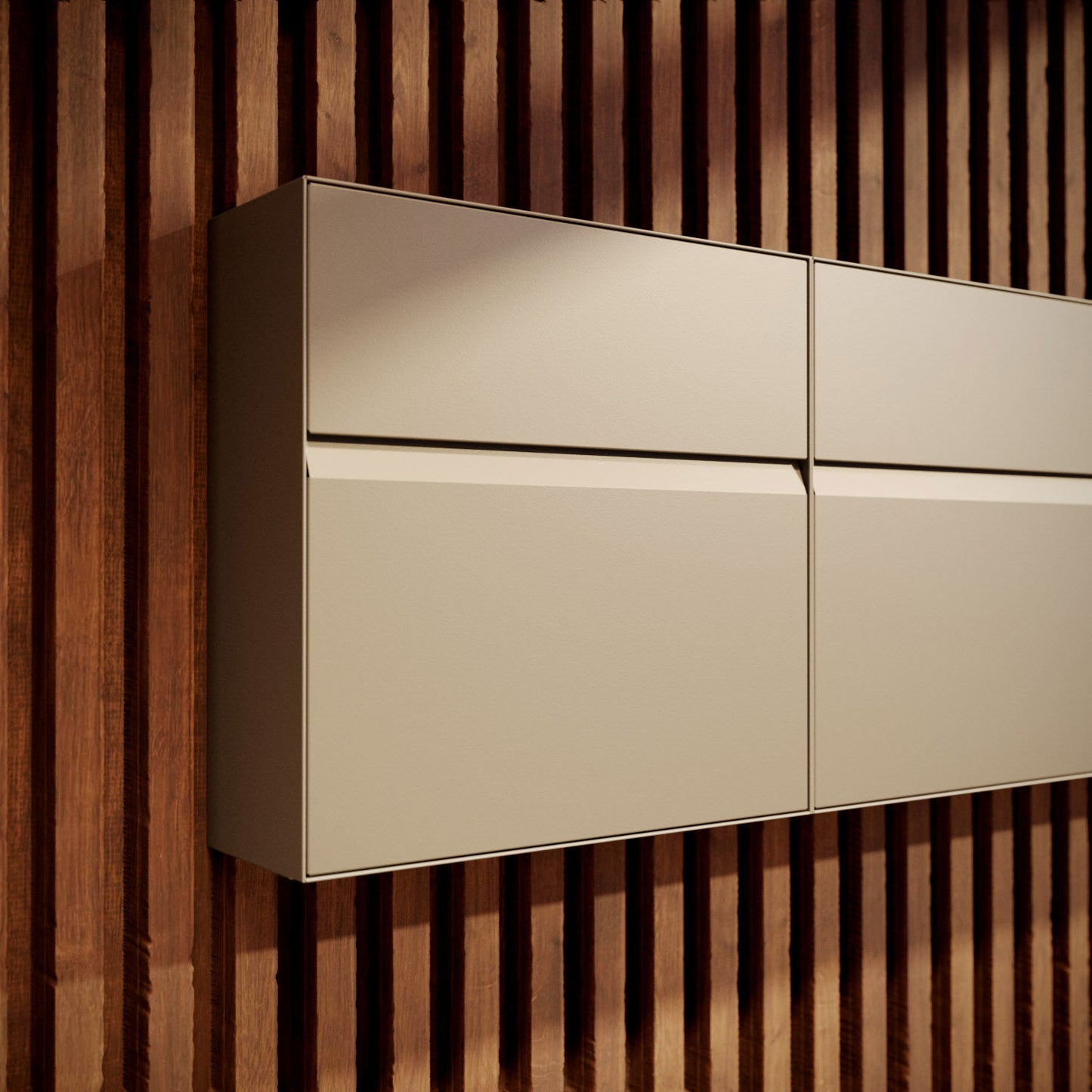Valencia by Bravios - Modern wall-mounted white mailbox