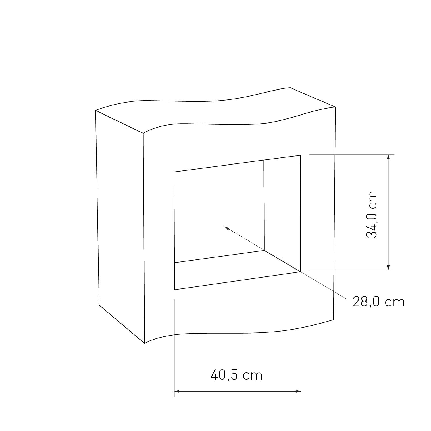 Built-in mailbox EINDHOVEN for 2 dimensions for in-wall installation