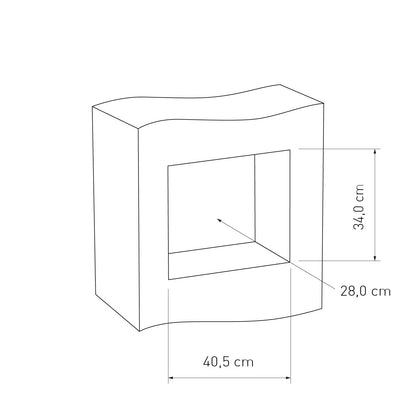 Built-in mailbox EINDHOVEN for 2 dimensions for in-wall installation