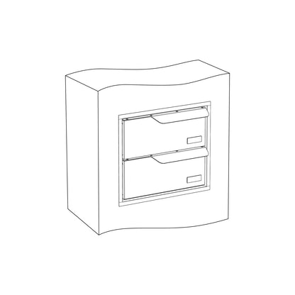 Built-in mailbox EINDHOVEN for 2 graphic